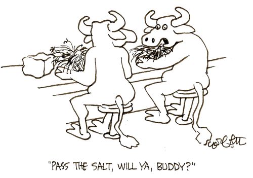 'Pass the salt, will ya, buddy?'