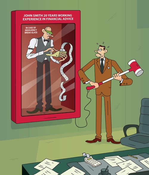 In case of insolvency break glass.