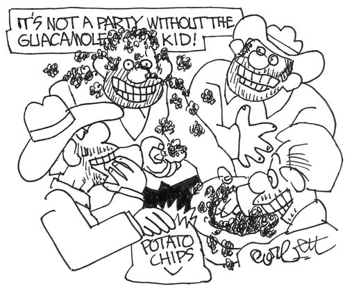 It's not a party without the Guacamole Kid.