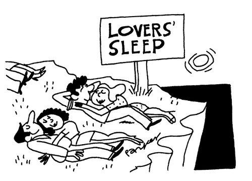 Lovers sleep.