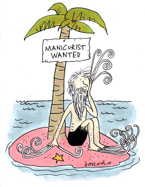 Manicurist wanted by shipwrecked man
