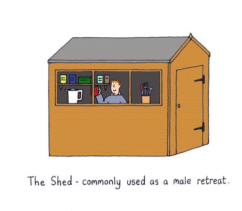 The Shed - commonly used as a male retreat.