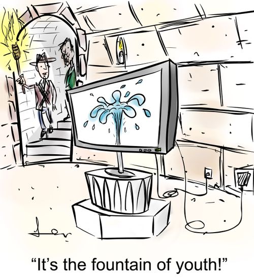 'It's the fountain of youth!'