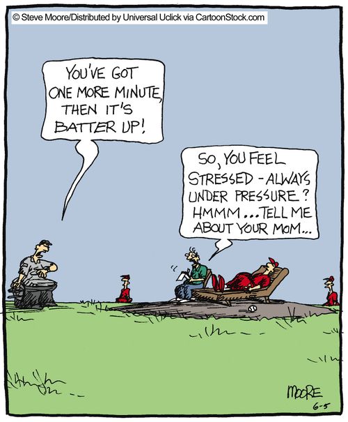 The baseball players psychiatrist.