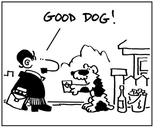 'Good dog.'