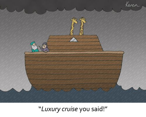 'Luxury cruise you said!'