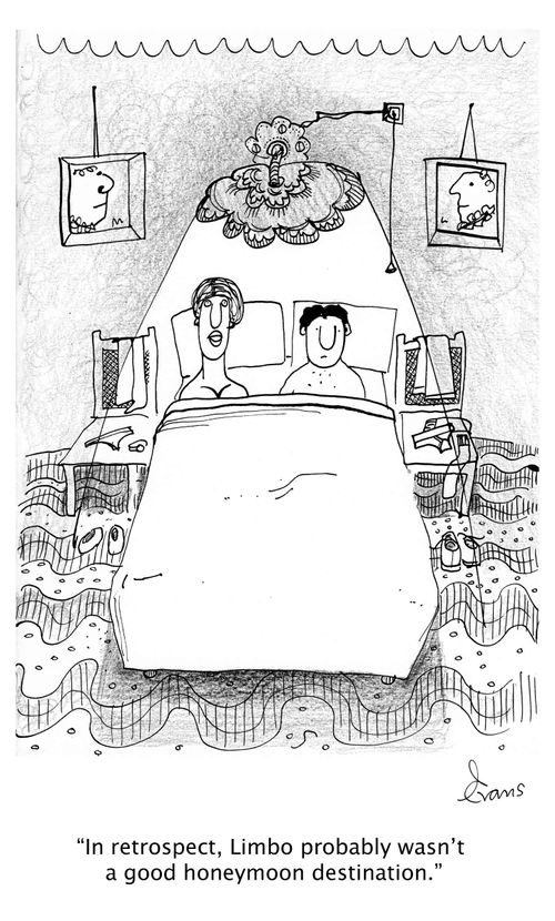 'In retrospect, Limbo probably wasn't a good honeymoon destination.'