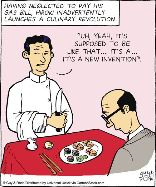 'Uh yeah, it's supposed to be like that... it's a... it's a new invention.'