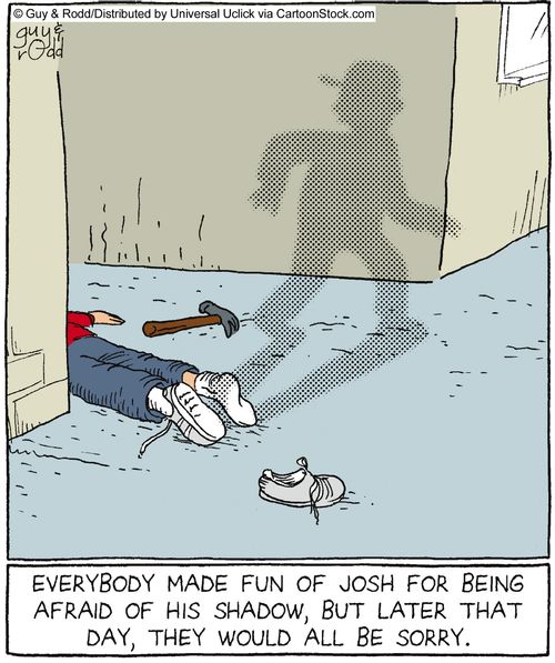Everybody made fun of Josh for being afraid of his shadow, but later that day, they would all be sorry.
