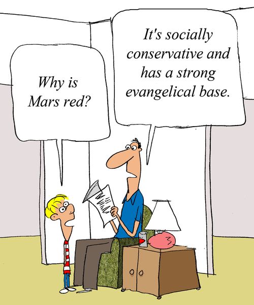 'It's socially conservative and has a strong evangelical base.'