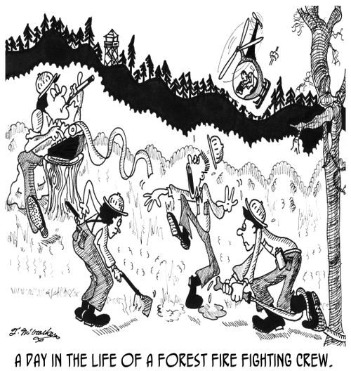 A day in the life of a Forest Fire Fighting Crew.