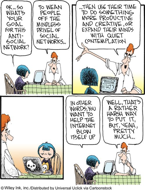 The anti-social network: 'In other words, you want to help the internet blow itself up.'