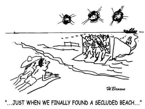 '...Just when we finally found a secluded beach...'