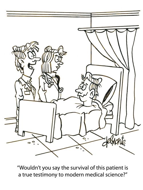 'Wouldn't you say the survival of this patient is a true testimony to modern medical science?'