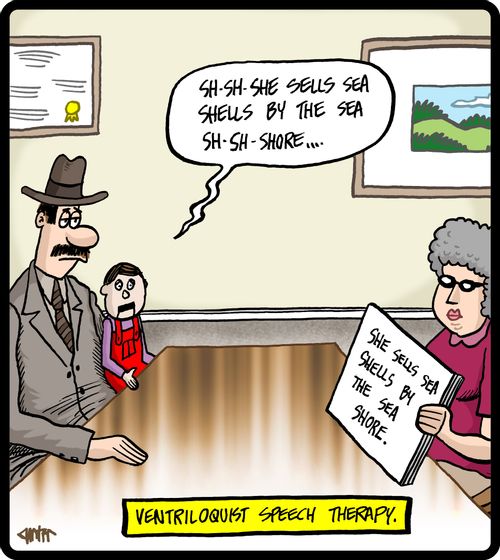 Ventriloquist Speech Therapy.