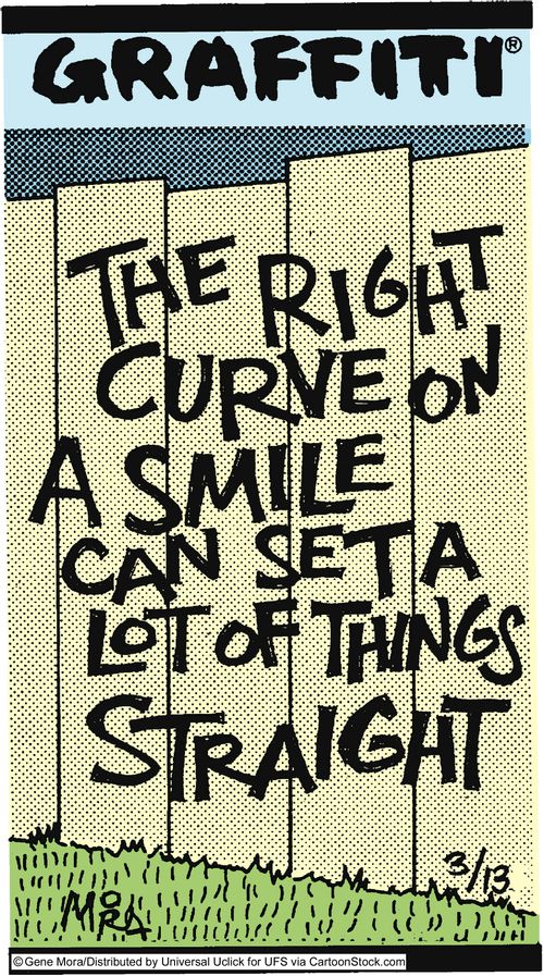 The right curve on a smile can set a lot of things straight.