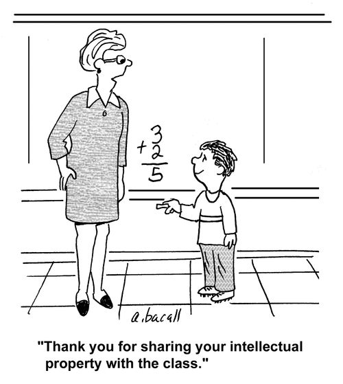 'Thank you for sharing your intellectual property with the class.'