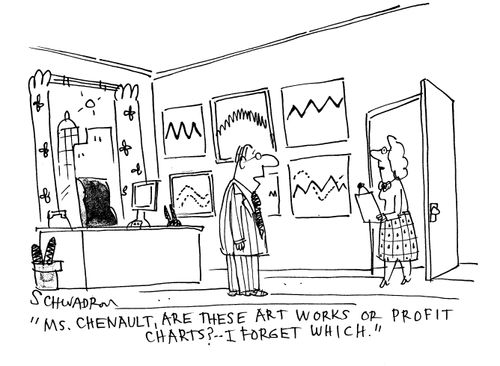 'Ms Chenault, are these art works or profit charts? I forget which.'