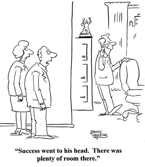 Man about executive: 'Success went to his head. There was plenty of room there.'