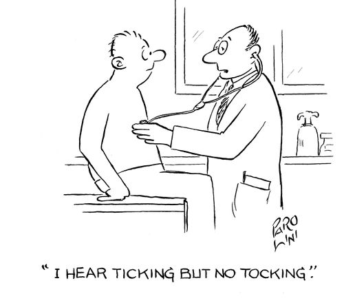 'I hear ticking but no tocking.'