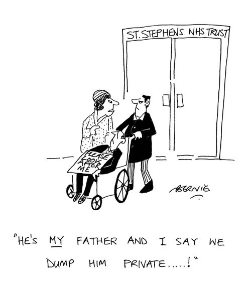 'He's my father and I say we dump him pricate...!'