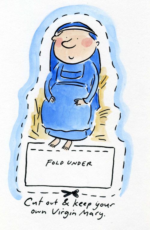 Cut out and keep your own Virgin Mary.