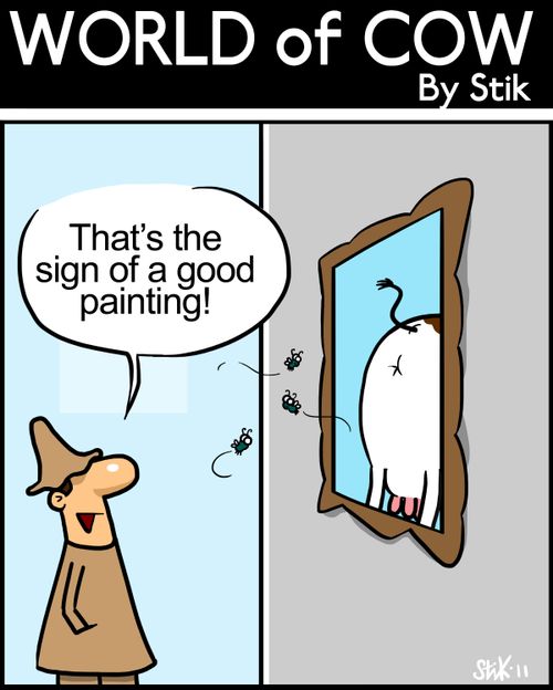 'That's the sign of a good painting!'