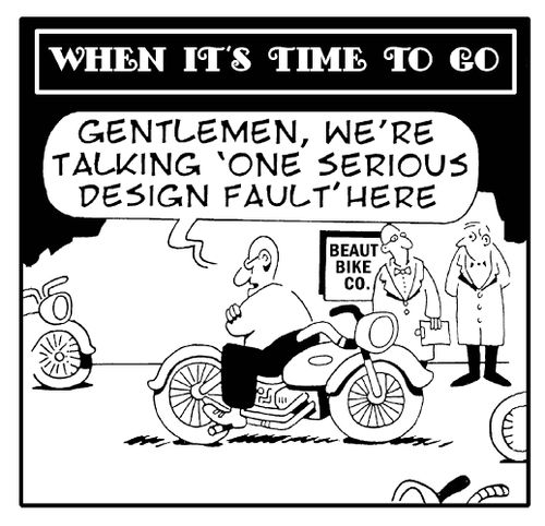 When it's time to go: 'Gentleman, we're talking 'one serious design fault' here.'