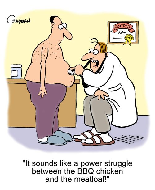'It sounds like a power struggle between the BBQ chicken and the meatloaf!'