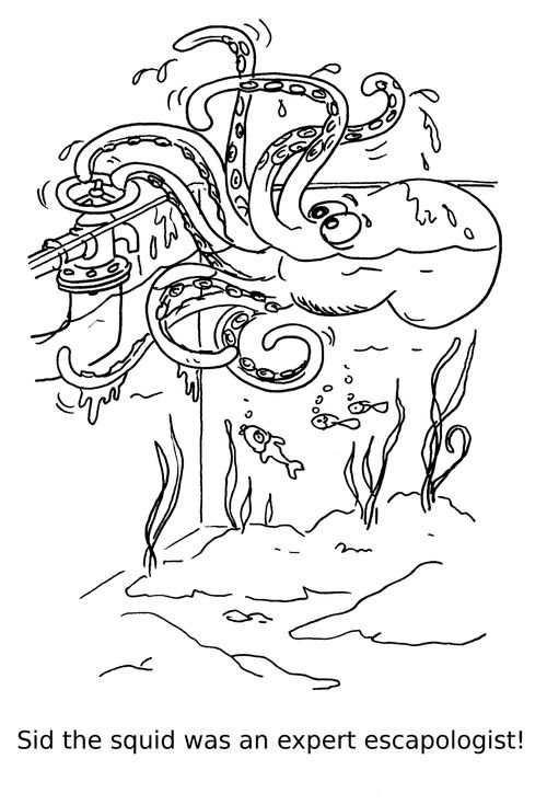 Sid the squid was an expert escapologist!