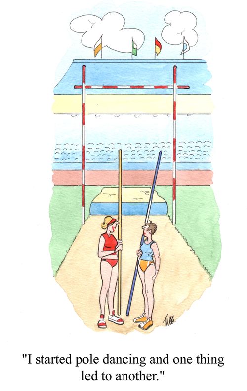 'I started pole dancing and one thing led to another.'