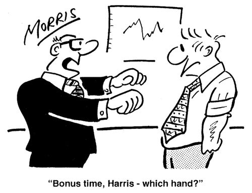 'Bonus time, Harris - which hand?'