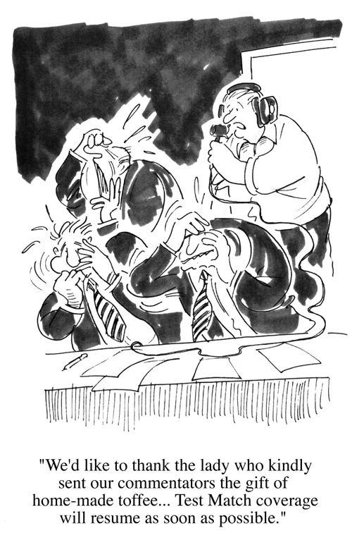 Toffee for the commentators