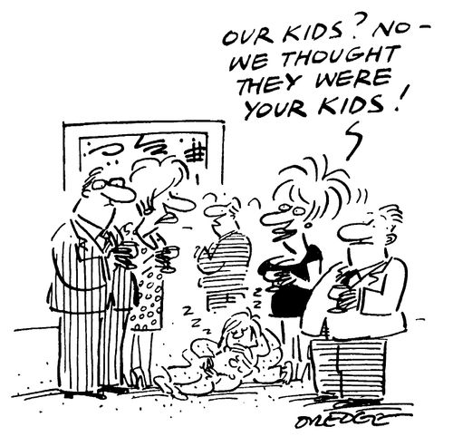 "Our kids? No - we thought they were your kids."