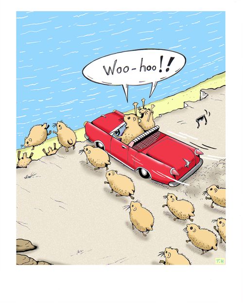 'Woo-hoo!!' - Lemmings doing it with style.
