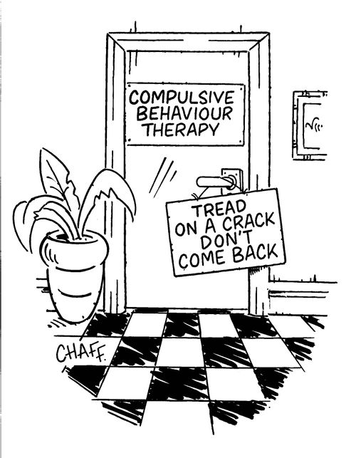Compulsive Behaviour Therapy: Tread on a crack, don't come back.