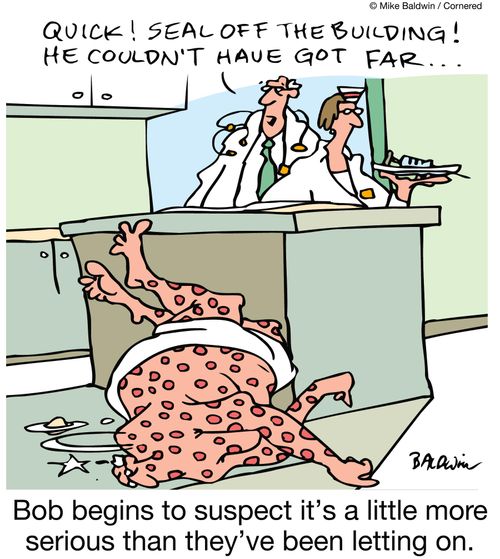 Bob begins to suspect it's a little more serious than they've been letting on.