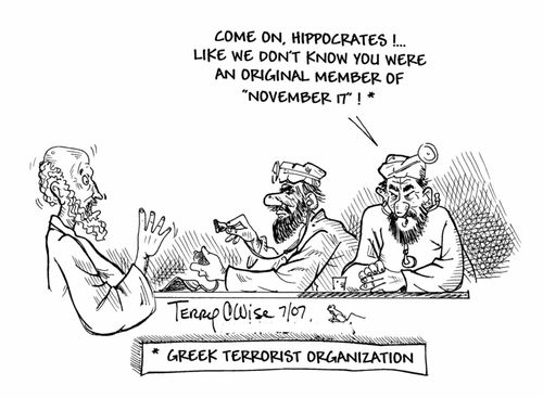 "Oh, come on Hippocrates!"