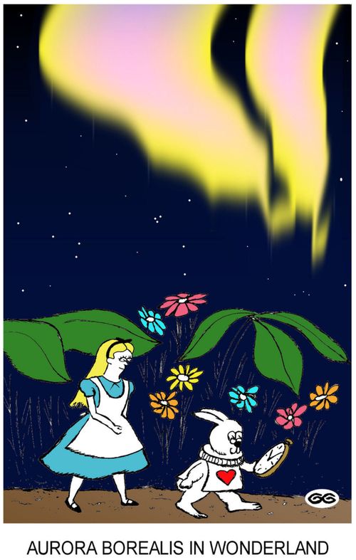 Aurora Borealis in Wonderland.