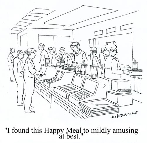 'I found this Happy Meal to mildly amusing at best.'