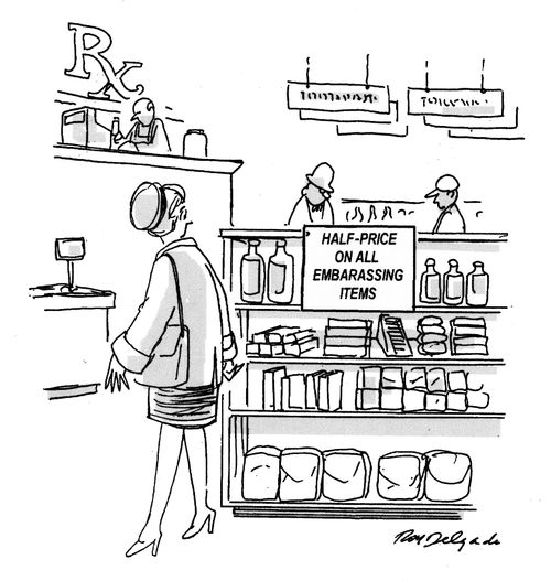 Half-price on all embarrassing items.