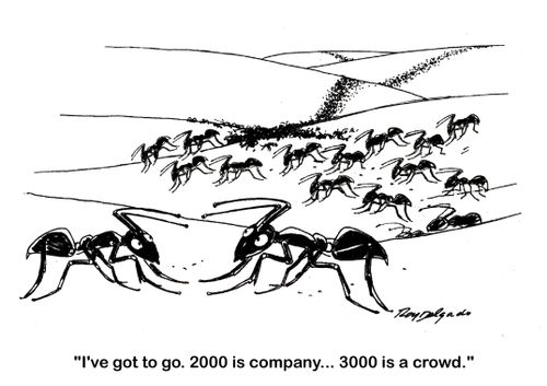 'I've got to go. 2000 is company. . . 3000 is a crowd.'