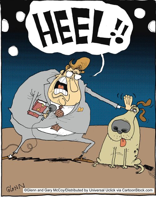 'Heel!!'