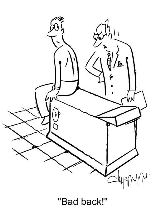 'Bad back!'