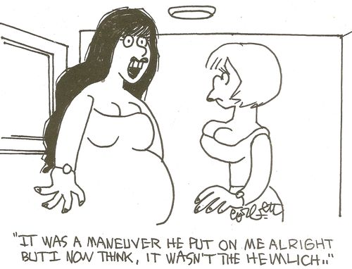 'It was a maneuver he put on me alright but I now think, it wasn't the Heimlich...'