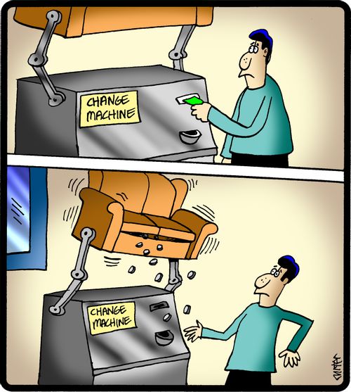 Sofa Change Machine.