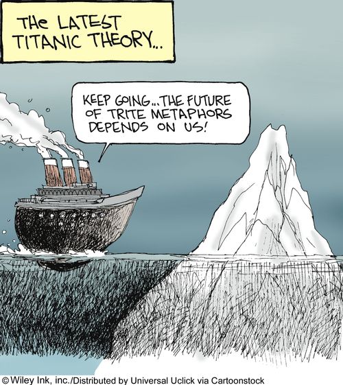 'Keep going...the future of trite metaphors depends on us.'