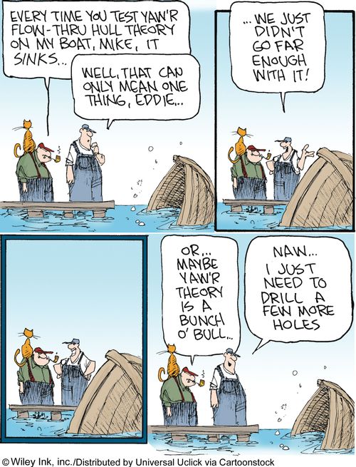'I just need to drill a few more holes.'