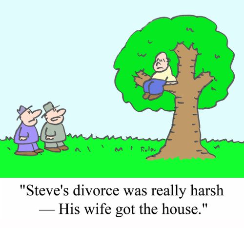 'Steve's divorce was really harsh - His wife got the house.'