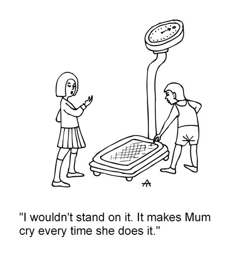'I wouldn't stand on it. It makes mum cry every time she does it.'